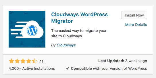 Cloudways WordPress Migrator
