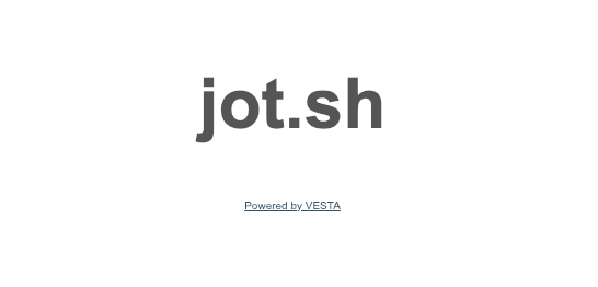 jot.sh example domain VestaCP